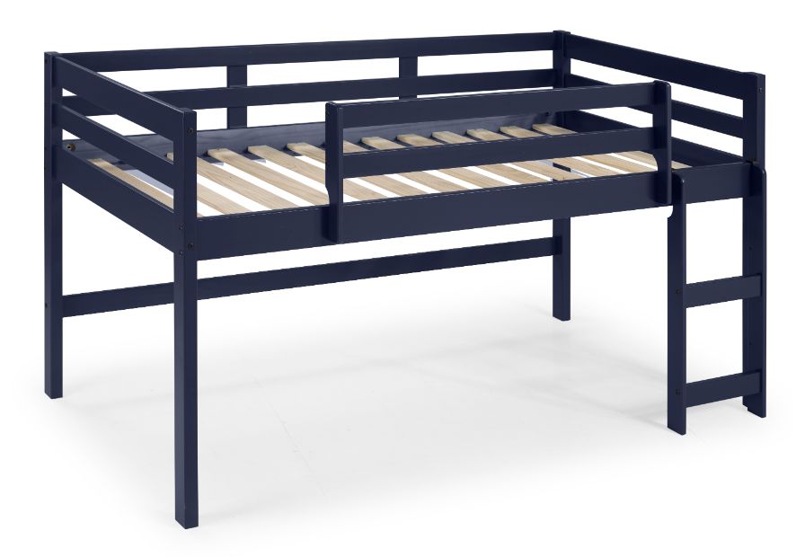 Acme - Lara Twin Loft Bed 38260 Navy Blue Finish