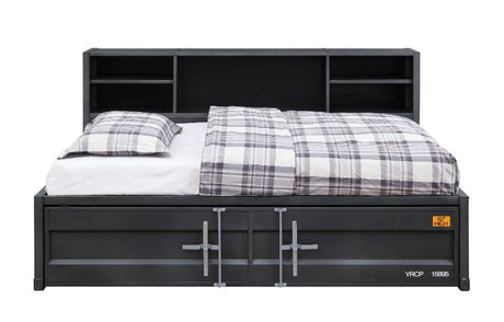 Cargo Daybed W/Trundle (Twin) & Storage 38270 Gunmetal Finish | Acme | Home Elegance USA