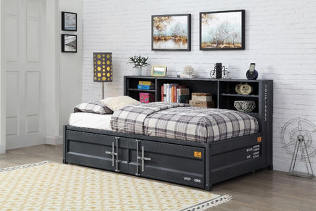 Acme - Cargo Daybed W/Trundle (Twin) & Storage 38270 Gunmetal Finish