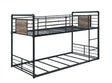 Acme - Cordelia Twin/Twin Bunk Bed 38285 Antique Oak, Sandy Black & Dark Bronze Hand-Brushed Finish