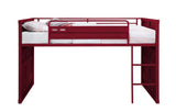 Cargo Twin Loft Bed W/Slide 38300 Red Finish | Acme - 38300 - Home Elegance USA - 3