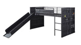 Acme - Cargo Twin Loft Bed W/Slide 38305 Gunmetal Finish