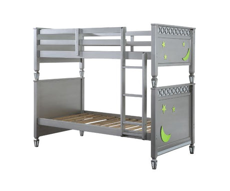 Acme - Valerie Twin/Twin Bunk Bed 38325 Silver Finish