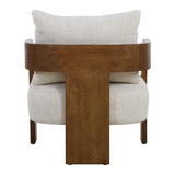 Rowan Accent Chair Ivory - Beige by Uttermost - View 6