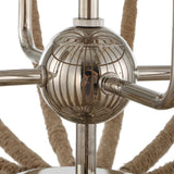 Lovelock 4 Light Rope Empire Chandelier - Light Brown by Uttermost - View 10