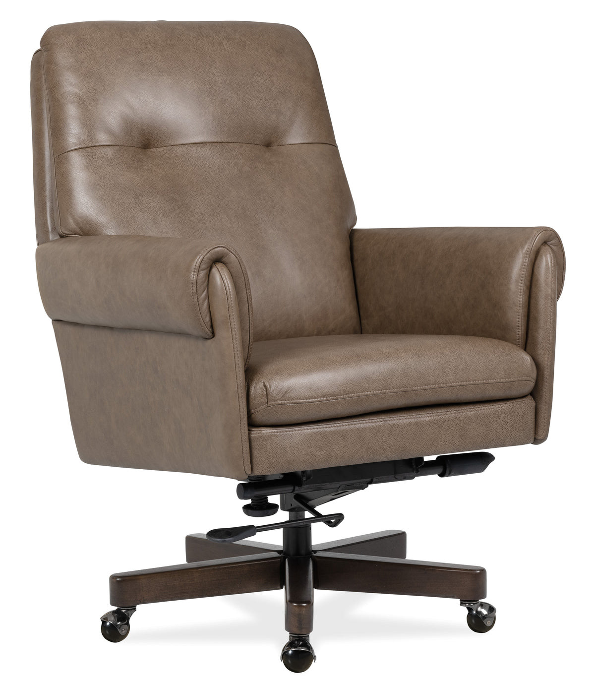 Lenora Swivel Tilt Executive Chair - Dark Brown by Hooker Furniture - View 1