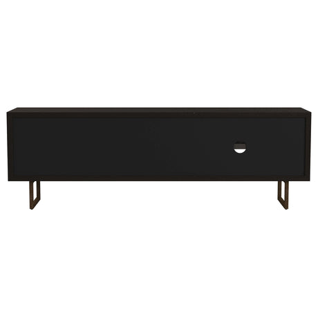Manaya Charcoal Black 2-Door TV Stand - sold by Home Elegance USA