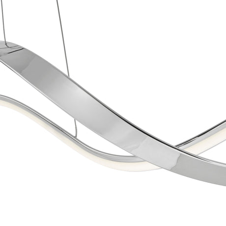 Xiamen LED Adjustable Chandelier // Chrome  | Finesse -  Home Elegance USA