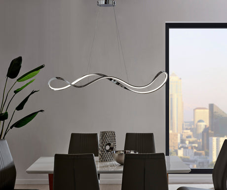 Xiamen LED Adjustable Chandelier // Chrome  | Finesse -  Home Elegance USA
