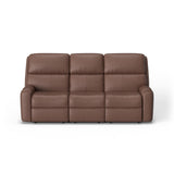 Rio Transitional Leather Reclining Sofa | Flexsteel