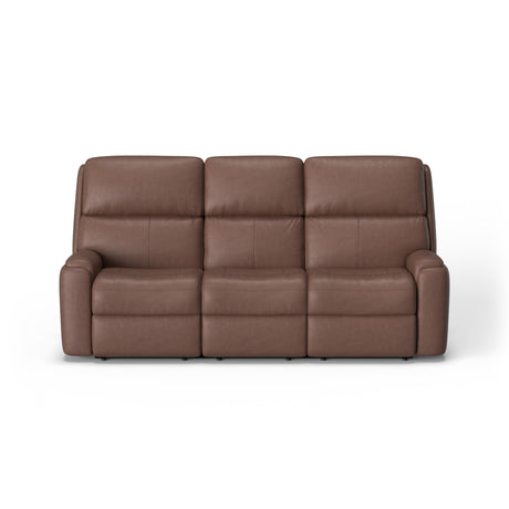 Rio Transitional Leather Reclining Sofa | Flexsteel