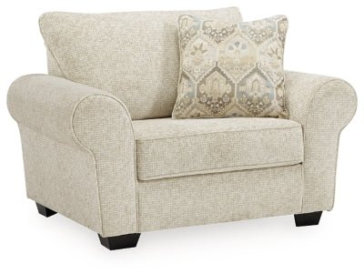 Ashley Ivory Haisley Chair and a Half - Chenille | Home Elegance USA