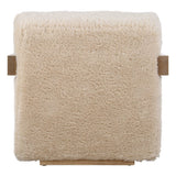 Jackson Sheepskin Accent Chair - Light Brown by Uttermost - View 7