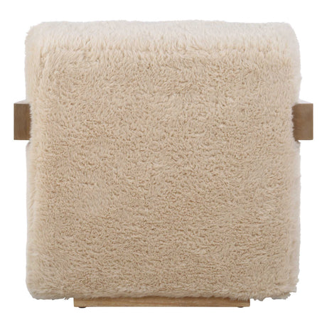 Jackson Sheepskin Accent Chair - Light Brown by Uttermost - View 7