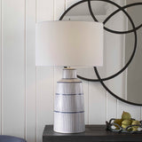 Breton Nautical Stripe Table Lamp - White by Uttermost - View 2