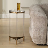 Pereira Round Acrylic Accent Table - Bronze by Uttermost - View 3