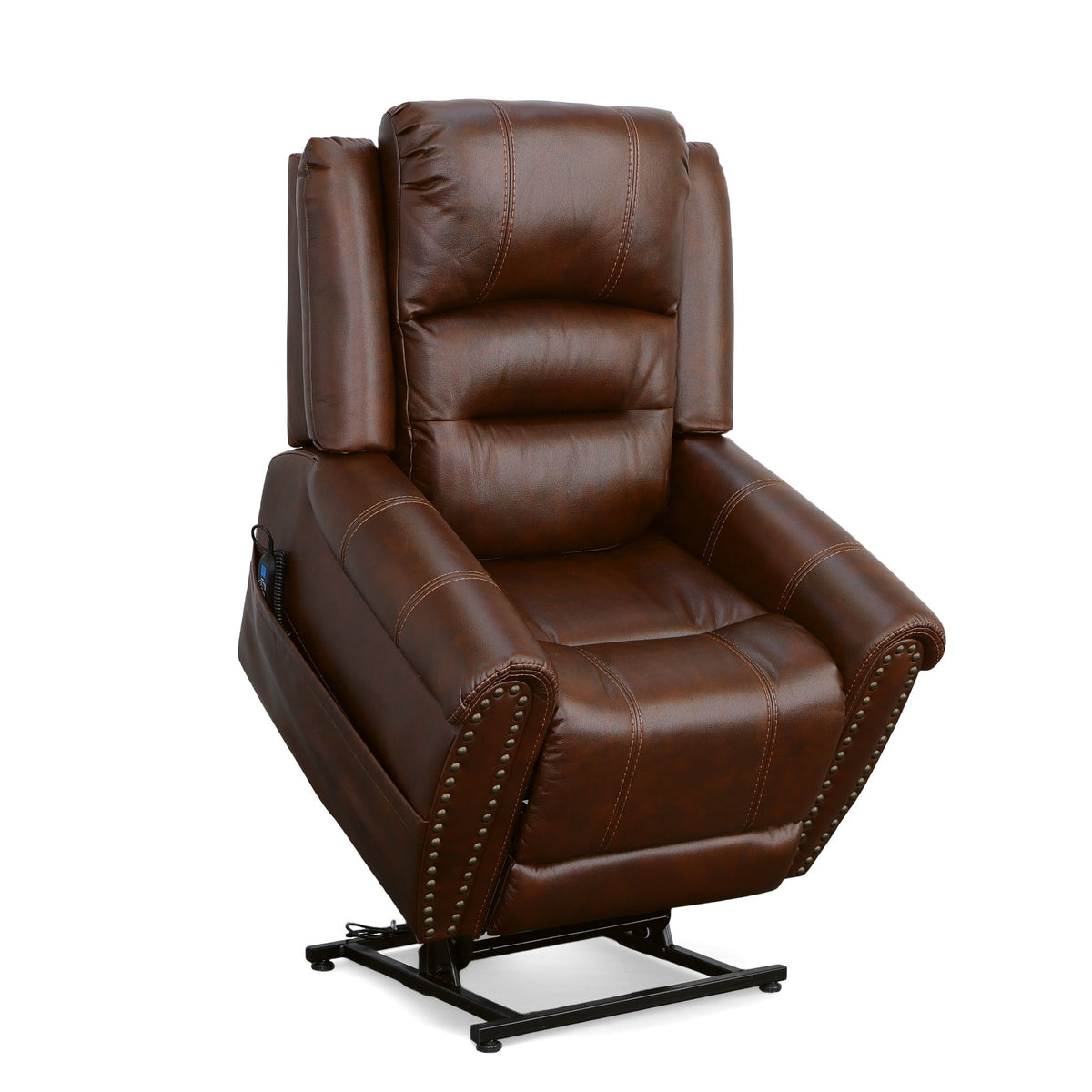 Oscar Power Lift Recliner With Right-Hand Control & Power Headrest - Pumpernickel | Flexsteel