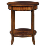 Carmel Round Lamp Table - Dark Brown by Uttermost - View 3
