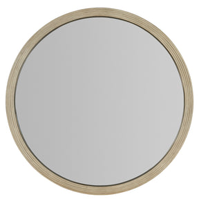 Cascade Round Mirror - Light Brown by Hooker Furniture - View 1