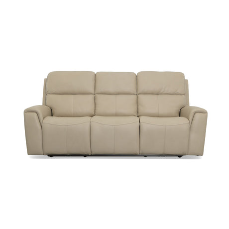Jarvis Power Reclining Sofa With Power Headrests - Parchment | Flexsteel