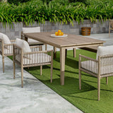 Forsyth Outdoor Dining Table - Dark Gray by Uttermost - View 5