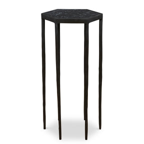 Aviary Hexagonal Accent Table - Black by Uttermost - View 1