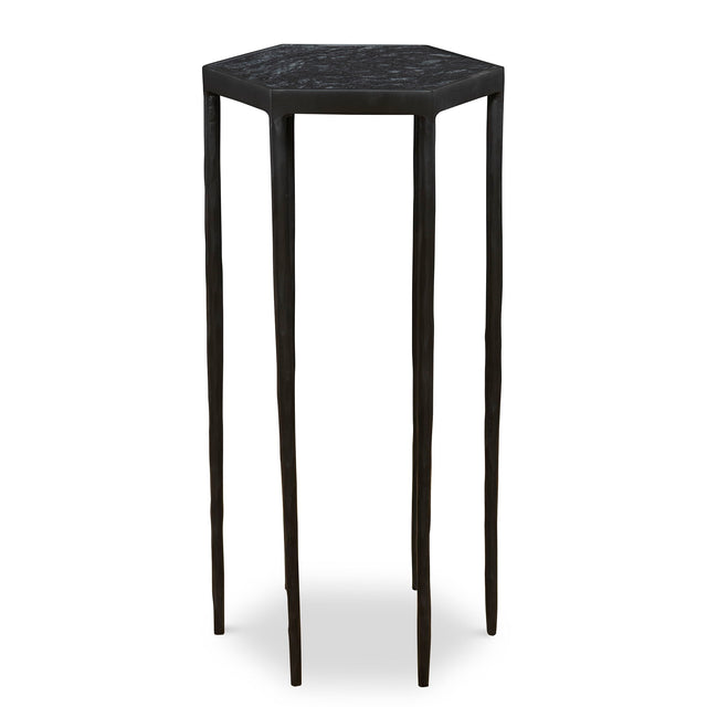 Aviary Hexagonal Accent Table - Black by Uttermost - View 1