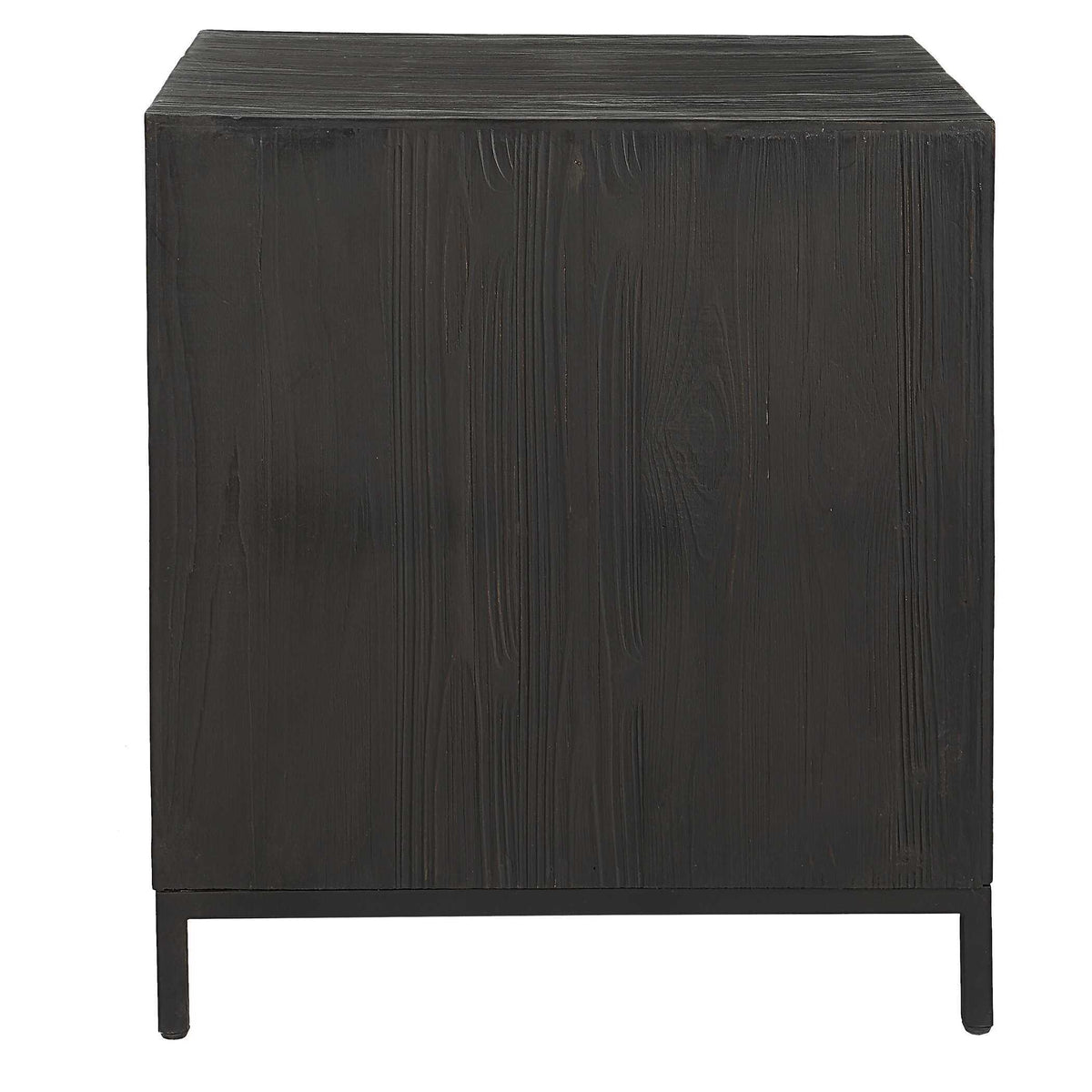 Aiken Geometric Cabinet / End Table - Black by Uttermost - View 5