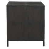 Aiken Geometric Cabinet / End Table - Black by Uttermost - View 5