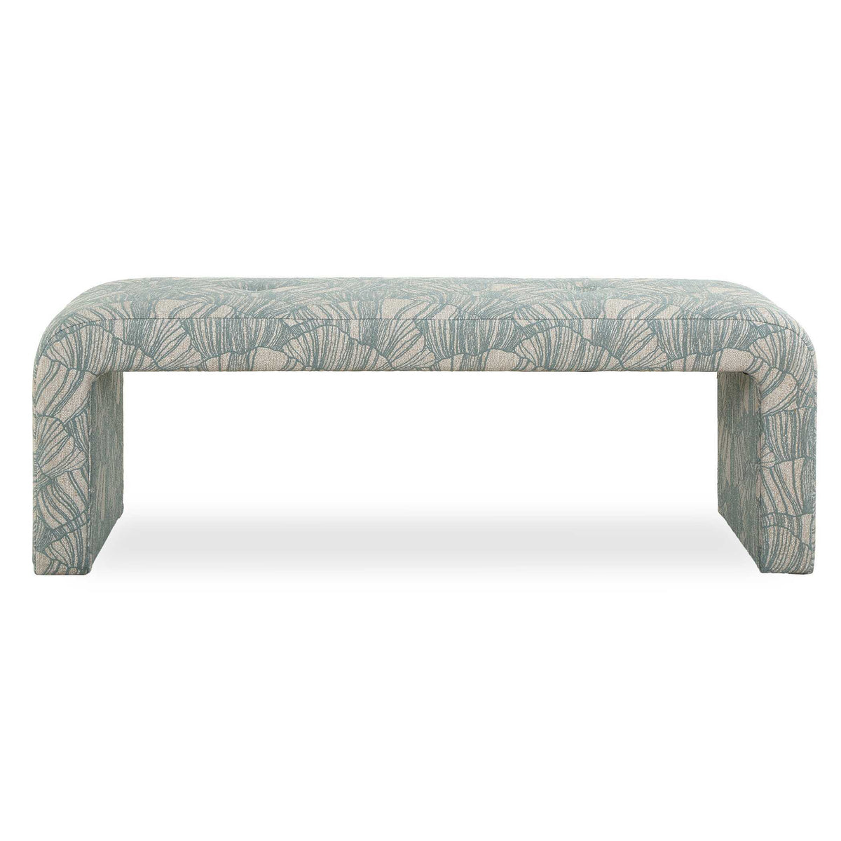 Amie Bench Spa Blue - Light Blue by Uttermost - View 1