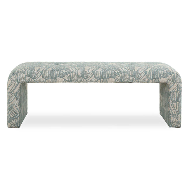 Amie Bench Spa Blue - Light Blue by Uttermost - View 1