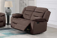 Manual Loveseat 1pc Pillow Arms Plush Backrest Horizontal Tufting USB Port Chocolate Finish Primary Living Room Furniture