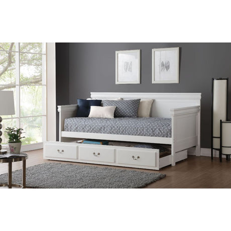 Bailee Trundle (Twin) 39102 White Finish | Acme - 39102 - Home Elegance USA - 2