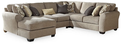 Ashley Driftwood Pantomine 39122S2 4-Piece Sectional with Chaise - Chenille