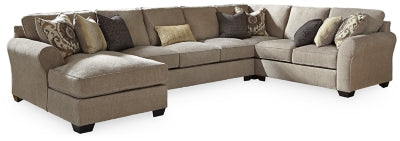 Ashley Driftwood Pantomine 39122S3 4-Piece Sectional with Chaise - Chenille