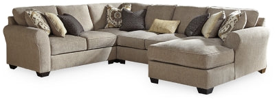Ashley Driftwood Pantomine 39122S6 4-Piece Sectional with Chaise - Chenille