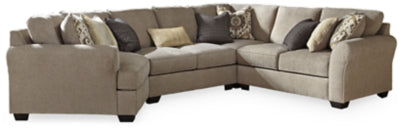 Ashley Driftwood Pantomine 39122S11 4-Piece Sectional with Cuddler - Chenille