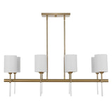Awyr 8 Light Linear Chandelier - Bronze by Uttermost - View 4