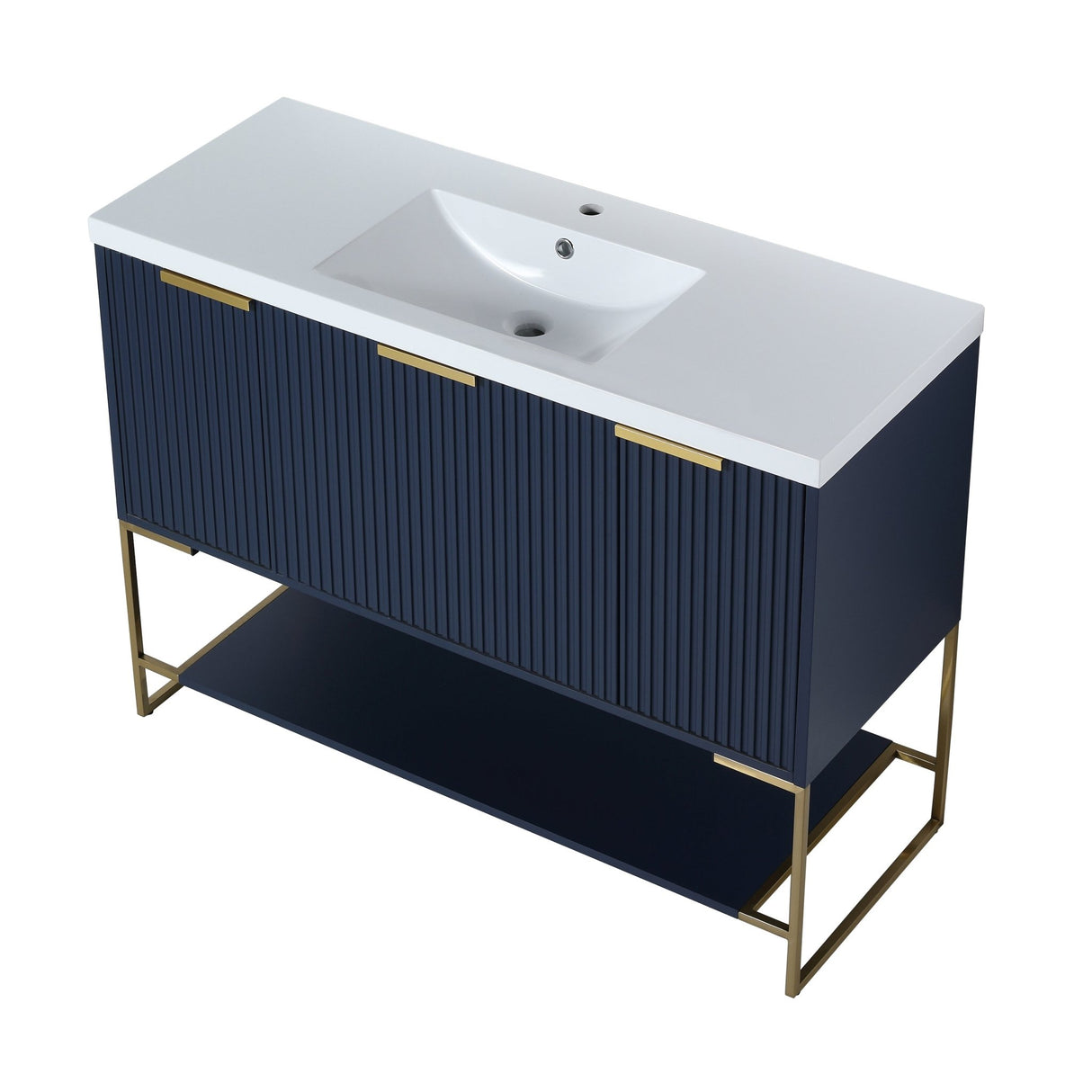 48 Inch Freestanding Bathroom Vanity With Resin Basin,48x18 - BVA01148NB - W99951399 - image - 17