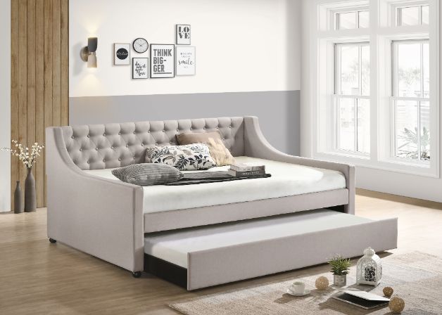 Acme - Lianna Daybed W/Trundle (Full) 39385 Fog Fabric