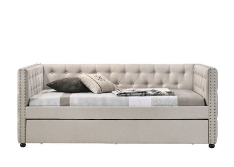 Acme - Romona Daybed W/Trundle (Twin) 39440 Beige Fabric