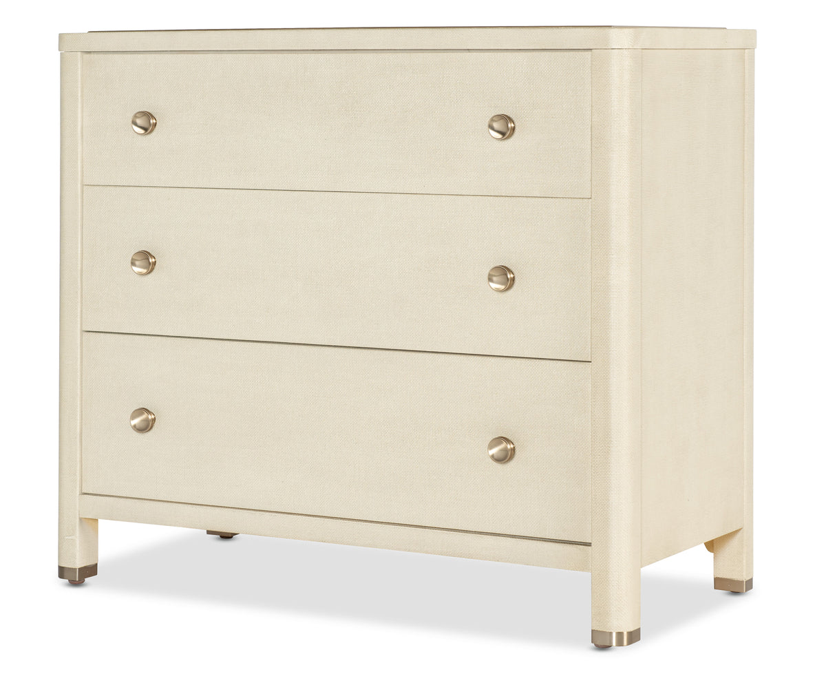 Archives Raffia Three-Drawer Chest - Beige by Hooker Furniture - View 6
