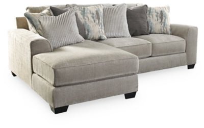 Ashley Pewter Ardsley 39504S11 2 - Piece Sectional with Chaise - Chenille | Home Elegance USA