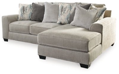 Ashley Pewter Ardsley 39504S13 2 - Piece Sectional with Chaise - Chenille - 39504S13 - Home Elegance USA - 1