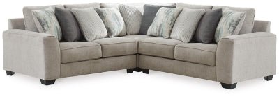 Ashley Pewter Ardsley 39504S17 3 - Piece Sectional - Chenille | Home Elegance USA