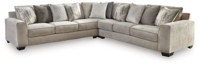 Ashley Pewter Ardsley 39504S18 3 - Piece Sectional - Chenille | Home Elegance USA