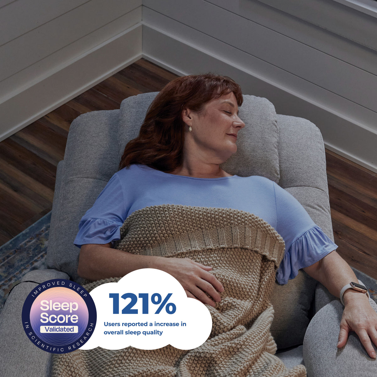 Zecliner Model 1 Power Lift Sleep Chair - Dove | Flexsteel