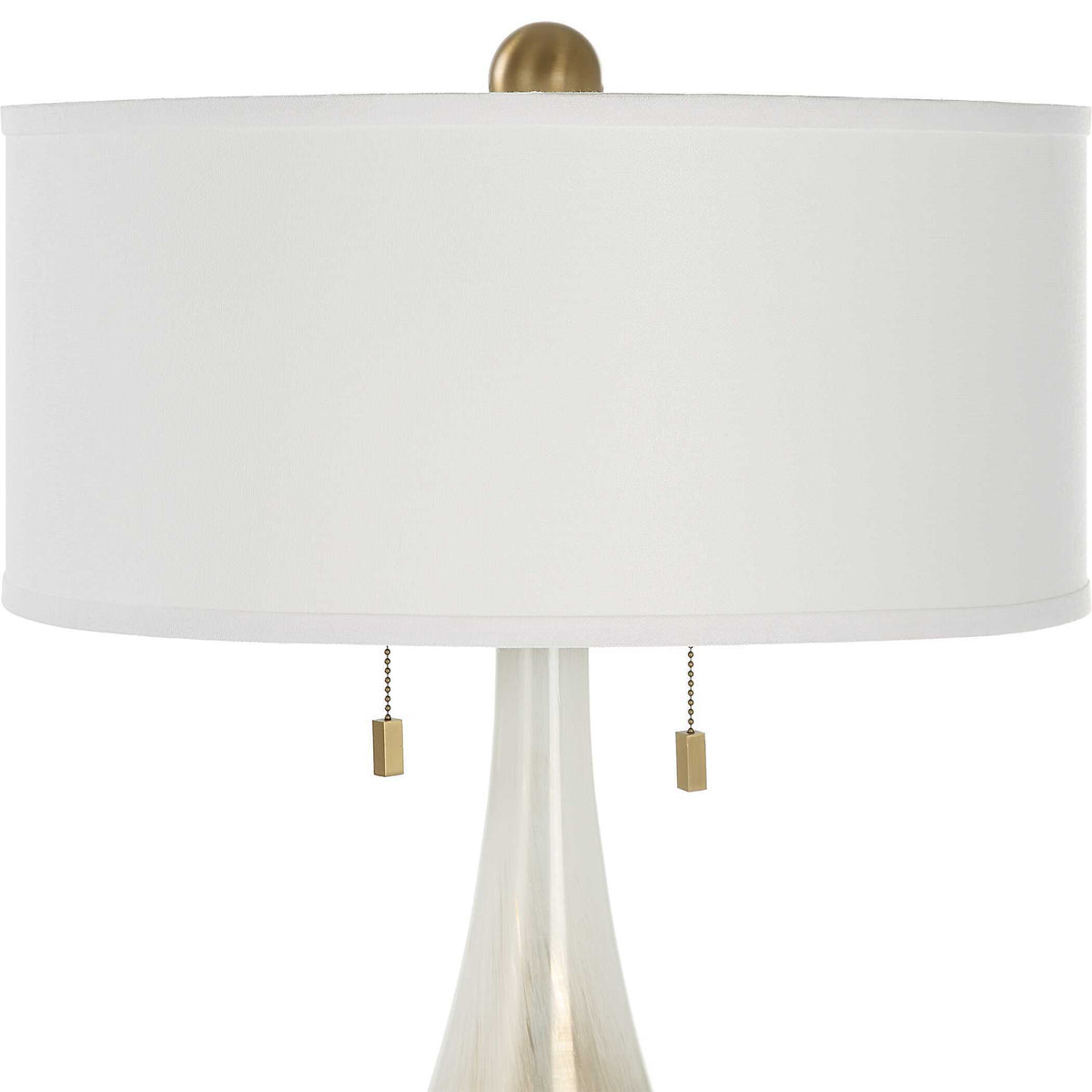 Cardoni Glass Table Lamp - Bronze / Beige by Uttermost - View 6