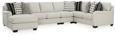 Ashley Dove Gray Huntsworth 39702S5 5 - Piece Sectional with Chaise - Chenille - 39702S5 - Home Elegance USA - 1