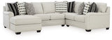 Ashley Dove Gray Huntsworth 39702S3 4 - Piece Sectional with Chaise - Chenille | Home Elegance USA